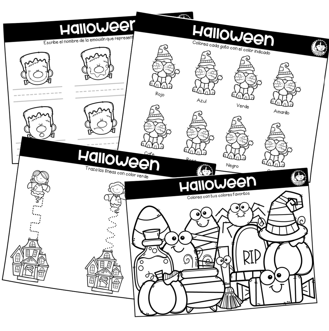 Hojas de actividades Halloween