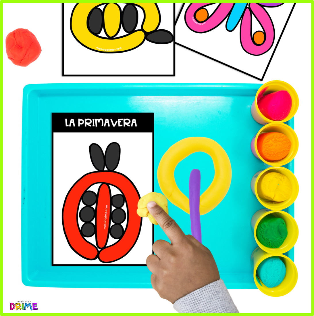 Jugando con plastilina|Primavera