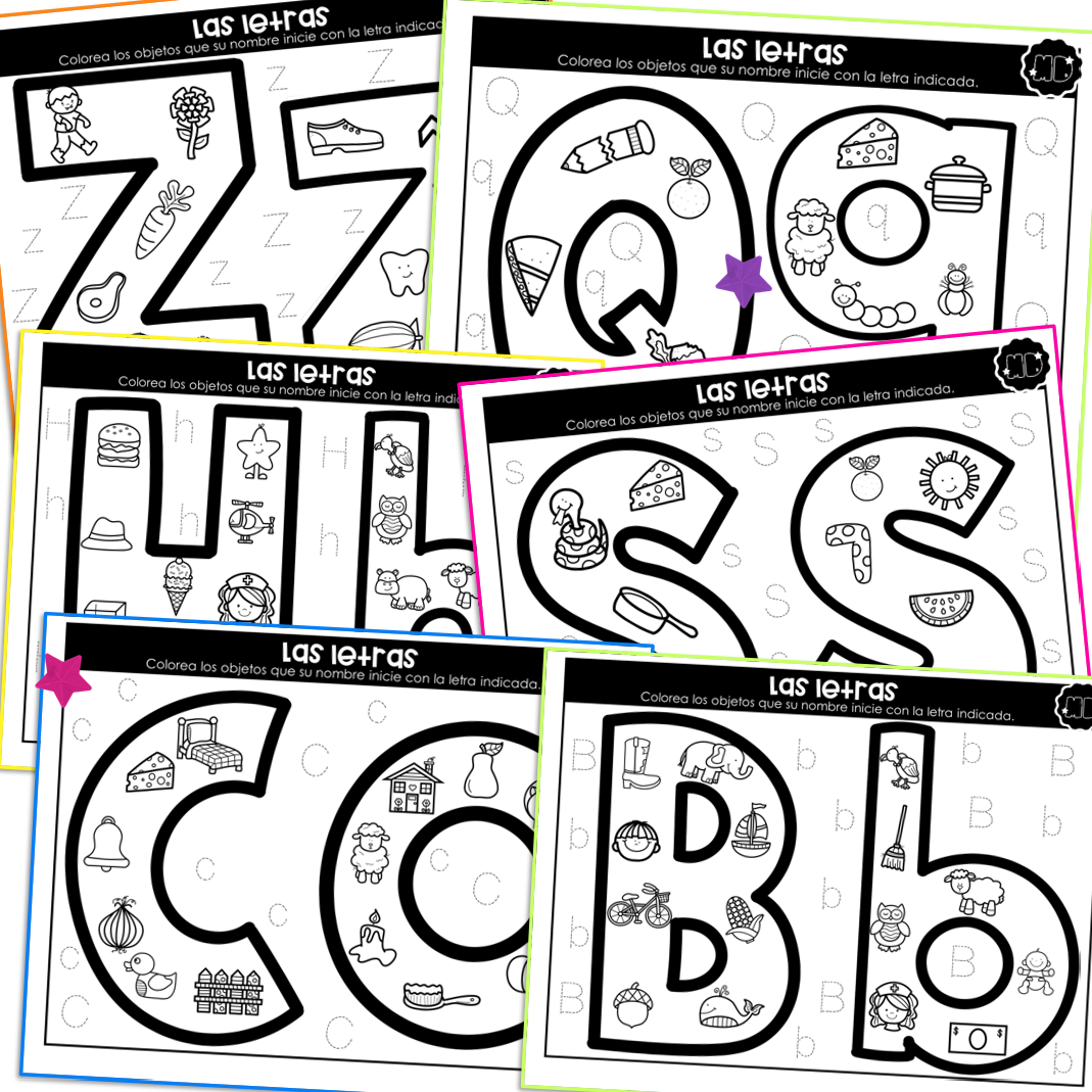 Hojas letras