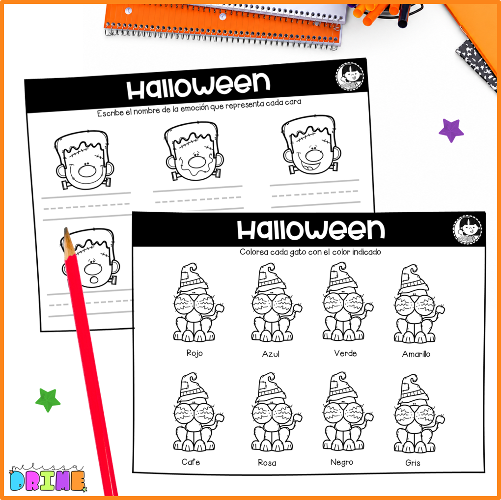 Hojas de actividades Halloween